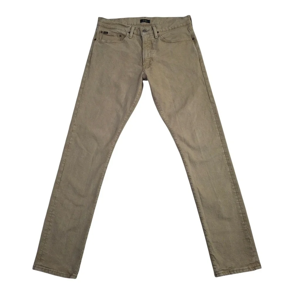 Polo Ralph Lauren Sullivan Slim Jeans Mens 32x32 Tan Khaki Stretch Pants